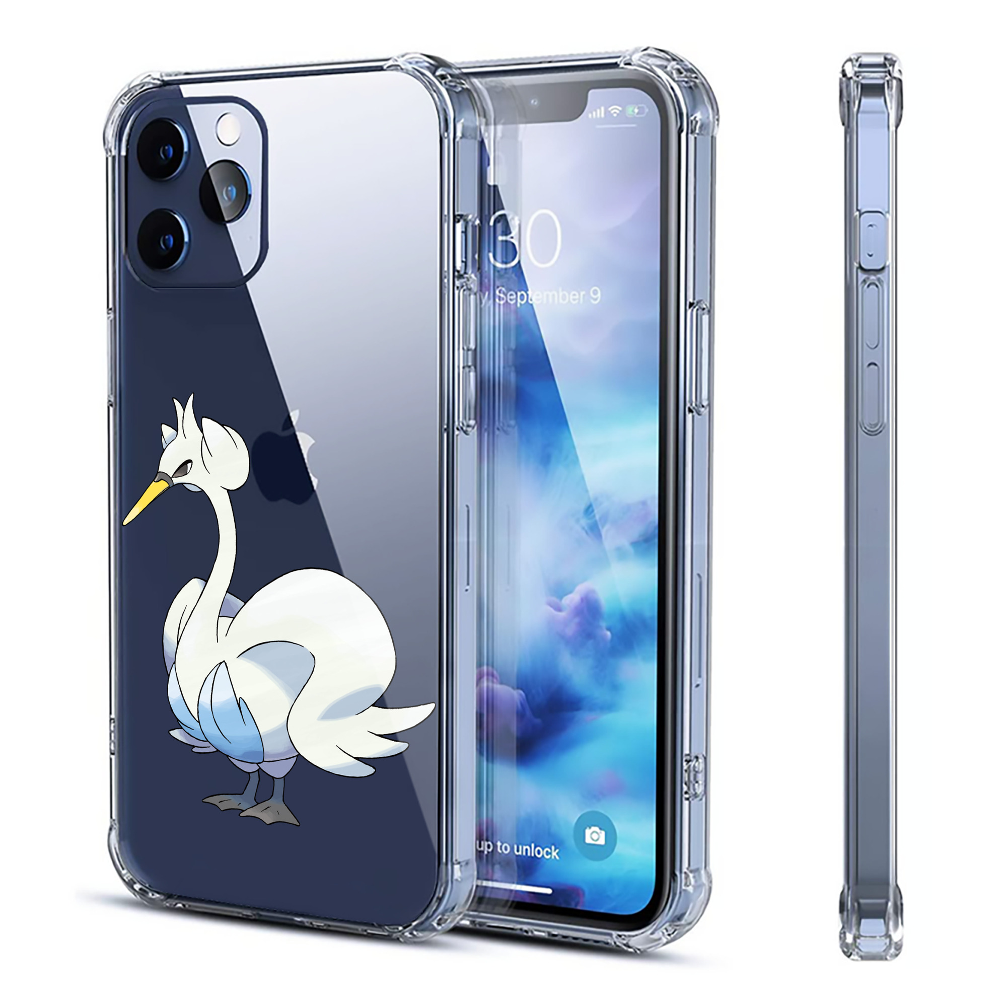 （画像用） ポケットモンスター Pokémon 【iPhone 12シリーズ対応】透明スマホケース（クリアソフトケース）